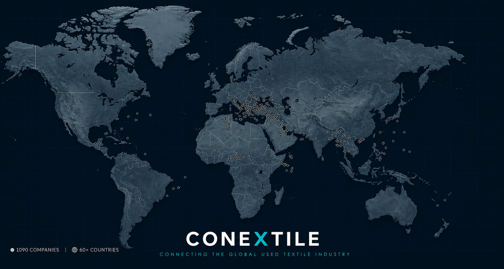 Conextile global company network map